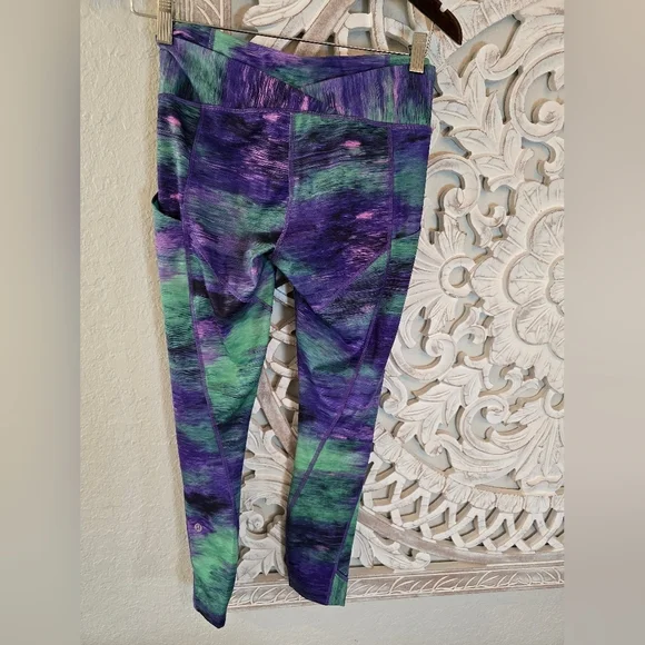 lululemon athletica Purple and Green Leggings - Picture 3 of 6